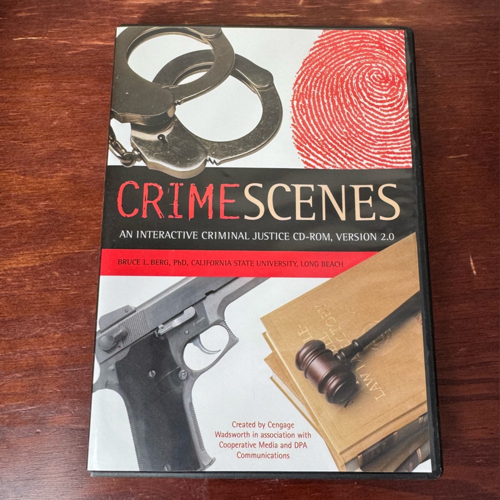 2004 Crime Scenes Interactive Criminal Justice CD-ROM investigation police
